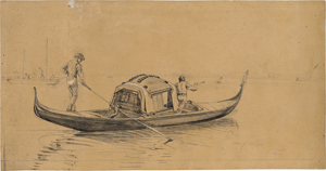 Lot 6660, Auction  127, Nerly, Friedrich, Gondel in der Lagune von Venedig