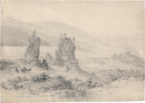 Lot 6669, Auction  127, Crola, Georg Heinrich, Blick auf die Schnarcherklippen bei Schierke im Harz
