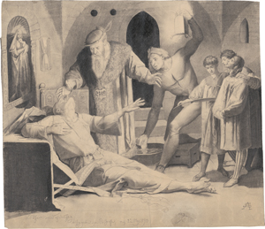 Lot 6710, Auction  127, Schneider, Sascha, Luther wird ohnmächtig