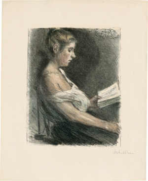 Lot 7006, Auction  127, Liebermann, Max, Lesendes Mädchen