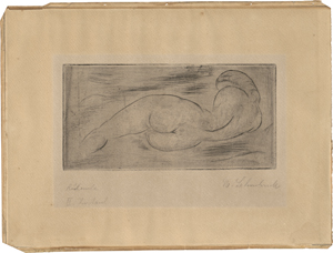 Lot 7024, Auction  127, Lehmbruck, Wilhelm, Ruhende (vom Rücken)