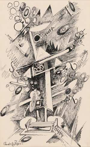 Lot 7096, Auction  127, Bauer, Rudolf, Abstrakte Komposition