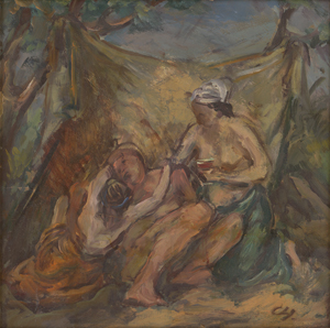 Lot 7118, Auction  127, Hofer, Karl, Lot und seine Töchter