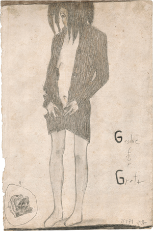 Lot 7227, Auction  127, Janssen, Horst, Stehende junge Frau (Morgen Gesche)