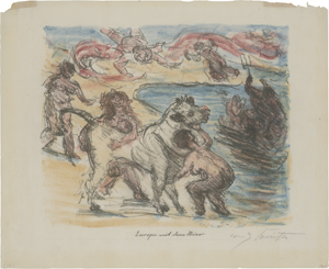 Lot 8021, Auction  127, Corinth, Lovis, Europa mit dem Stier
