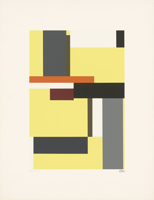 Lot 8024, Auction  127, Dexel, Walter, Komposition auf gelbem Grund