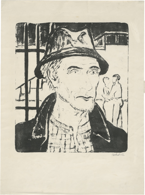 Lot 8036, Auction  127, Heckel, Erich, Mann mit Hut