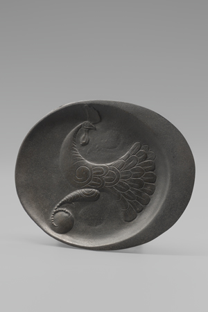 Lot 8077, Auction  127, Mataré, Ewald, Ovaler Teller mit Hahn