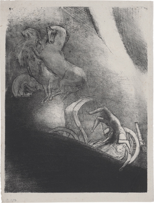 Lot 8106, Auction  127, Redon, Odilon, Il tombe vers l'abîme, la tête en bas