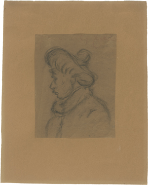 Lot 8138, Auction  127, Zille, Heinrich, Frauenbildnis im Profil nach links