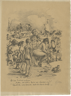 Lot 8143, Auction  127, Zille, Heinrich, Als das Freibad aufkam