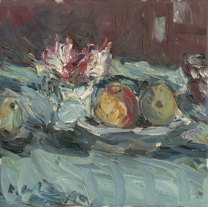Lot 8256, Auction  127, Ladwig, Roland, Stilleben mit Obst und Blumen