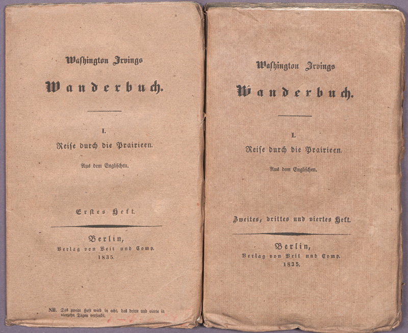 Lot 77, Auction  127, Irving, Washington, Wanderbuch