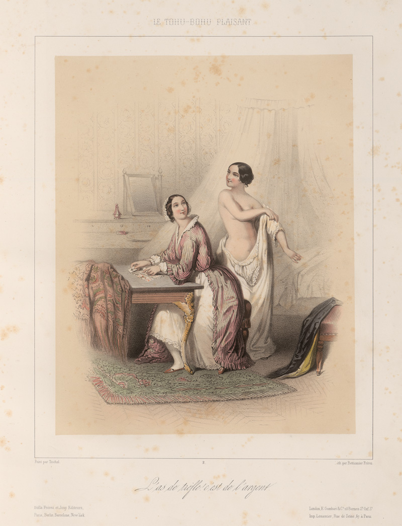 Lot 408, Auction  127, Bassaget, Pierre-Numa, Le thou-bohu plaisant" und "Béranger illustré". Album mit 80 Tafeln