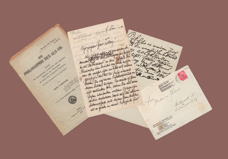 Lot 2576, Auction  127, Vaihinger, Hans, Brief über seine "Philosophie als Ob". 1913