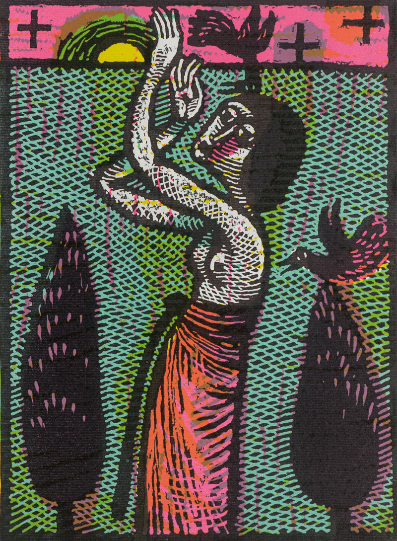 Lot 3051, Auction  127, Burgert, Hans-Joachim, Farbholzschnitt auf Ingres-Bütten