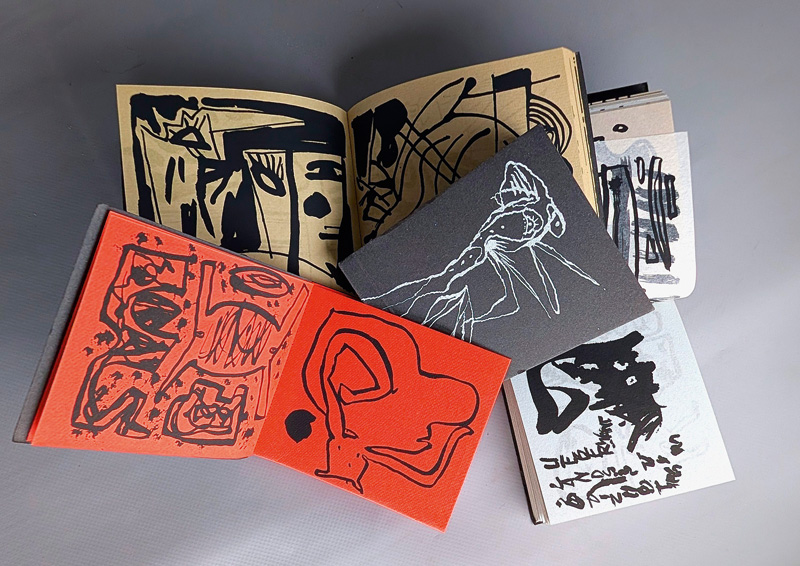 Lot 3084, Auction  127, Edition Galerie Theaterpassage, Leipzig, Konvolut von vier Künstlerbüchern. Leipzig 1986-1987