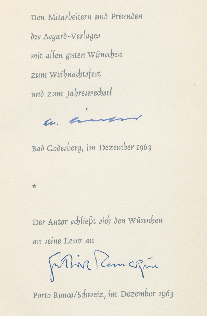 Lot 3284, Auction  127, Remarque, Erich Maria, Die Nacht von Lissabon (mit Widmung) + Beig.