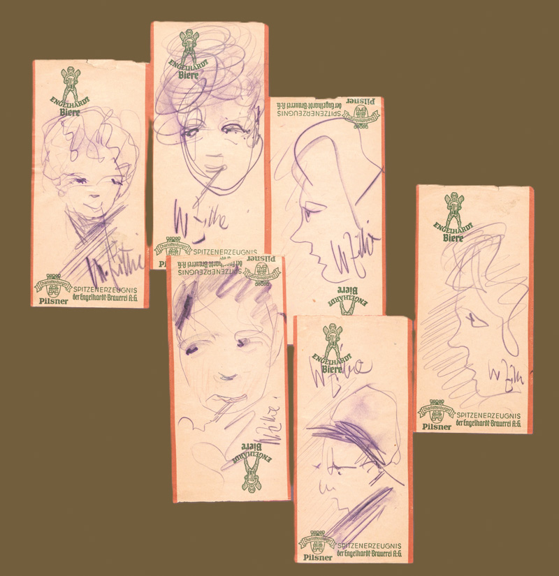 Lot 3367, Auction  127, Zille, Heinrich, Sechs Originalzeichnungen