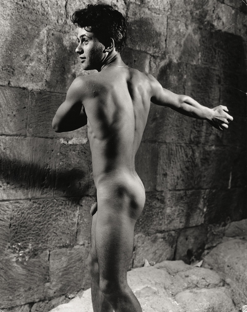 Lot 4195, Auction 127, Helbig, Konrad, Young male nude with outstretched arm