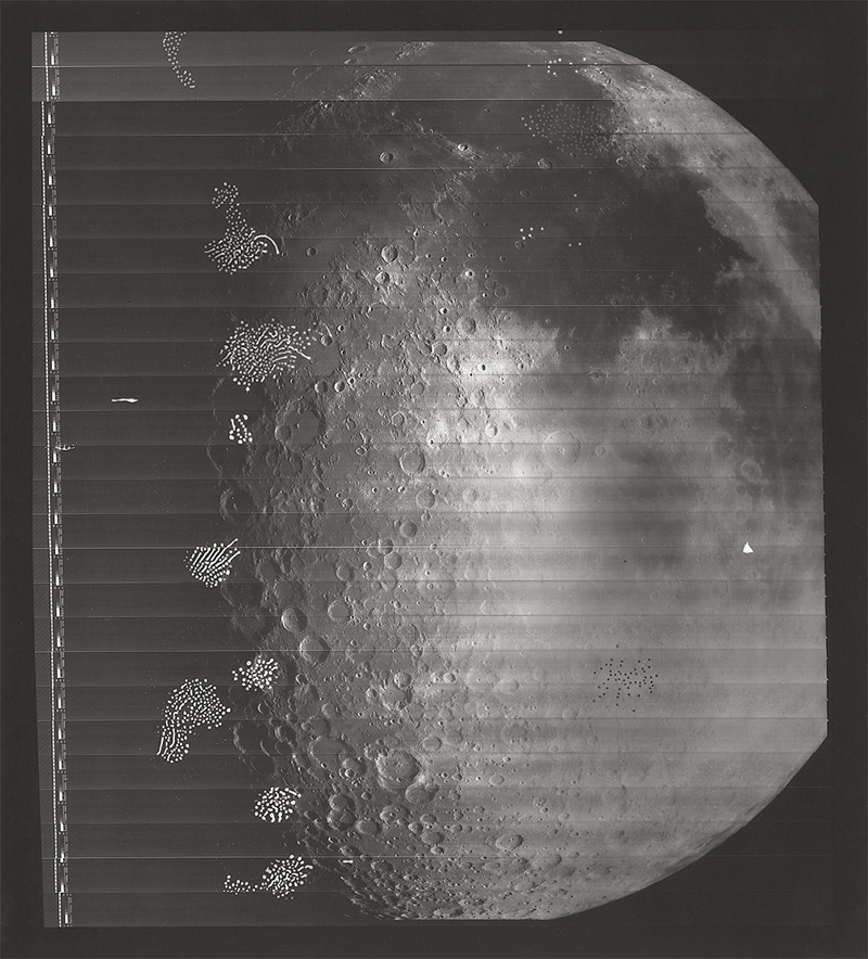 Lot 4237, Auction 127, NASA, Lunar surface taken by Lunar Orbiter IV