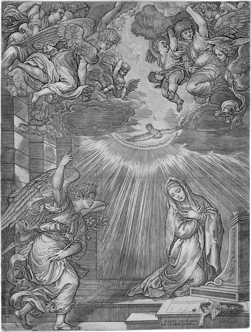 Lot 5045, Auction 127, Caraglio, Jacopo, Die Verkündigung