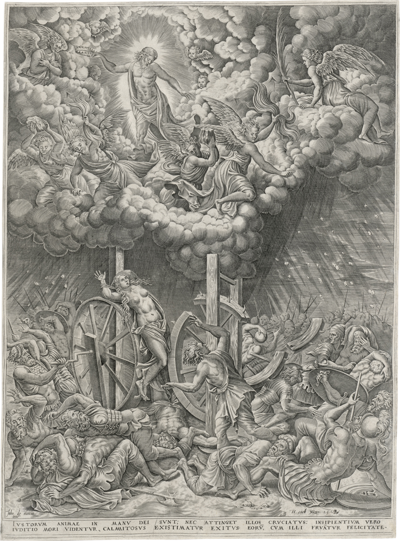 Lot 5052, Auction  127, Collaert I, Hans, Das Martyrium der hl. Katharina. 