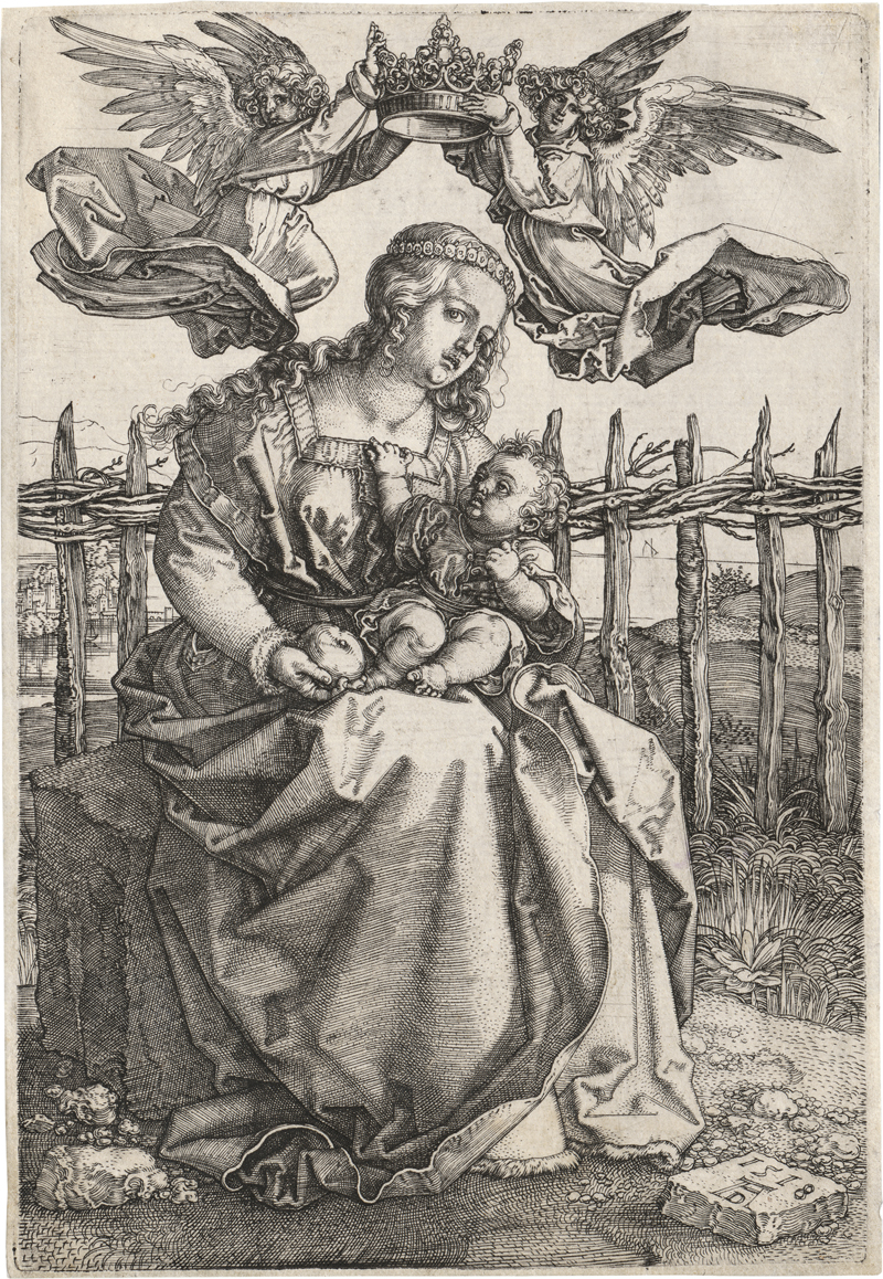 Lot 5065, Auction  127, Dürer, Albrecht, Die Jungfrau, von zwei Engeln gekrönt