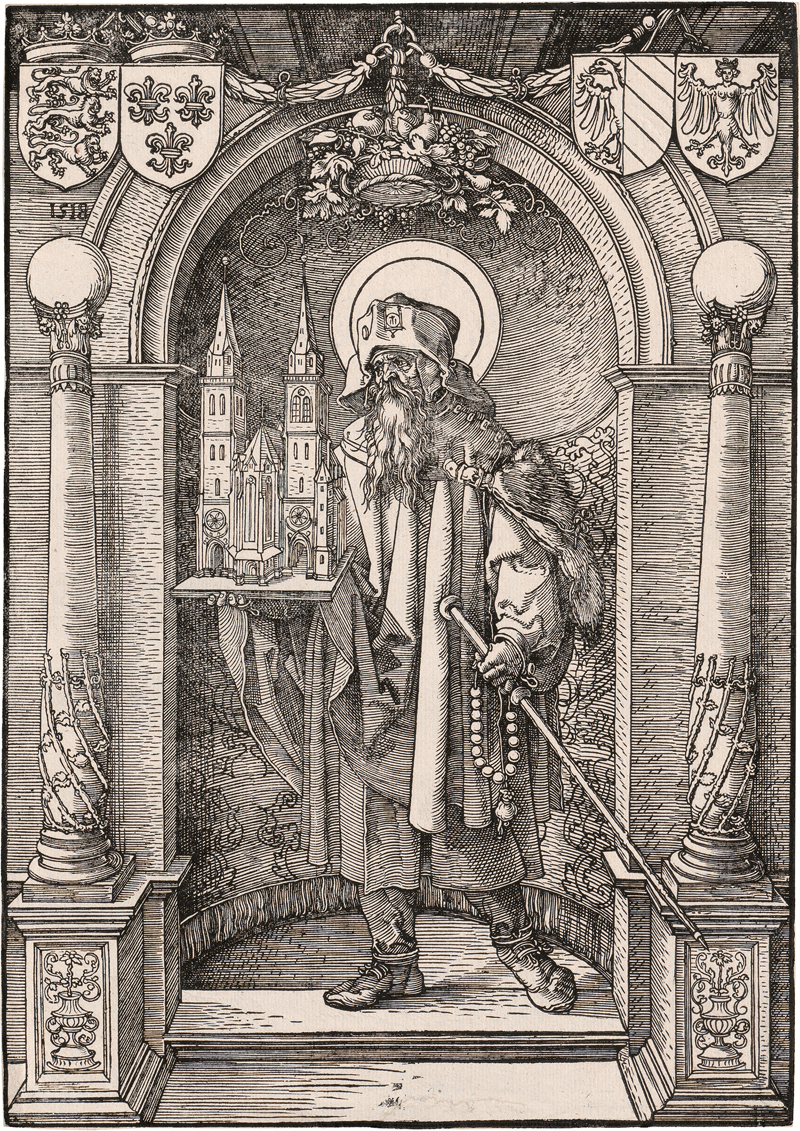 Lot 5108, Auction  127, Dürer, Albrecht, Der hl. Sebaldus in der Nische