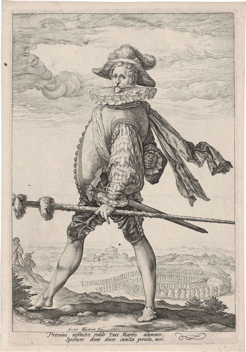 Lot 5118, Auction 127, Goltzius, Hendrick, Ein Infanteriehauptmann, nach links schreitend