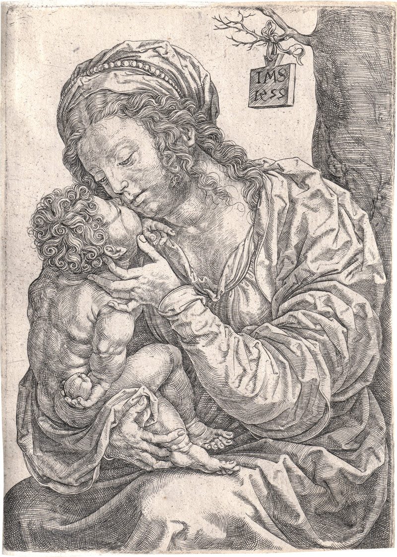 Lot 5119, Auction  127, Gossaert, Jan, Die Jungfrau mit dem Kind am Fuße eines Baumes 