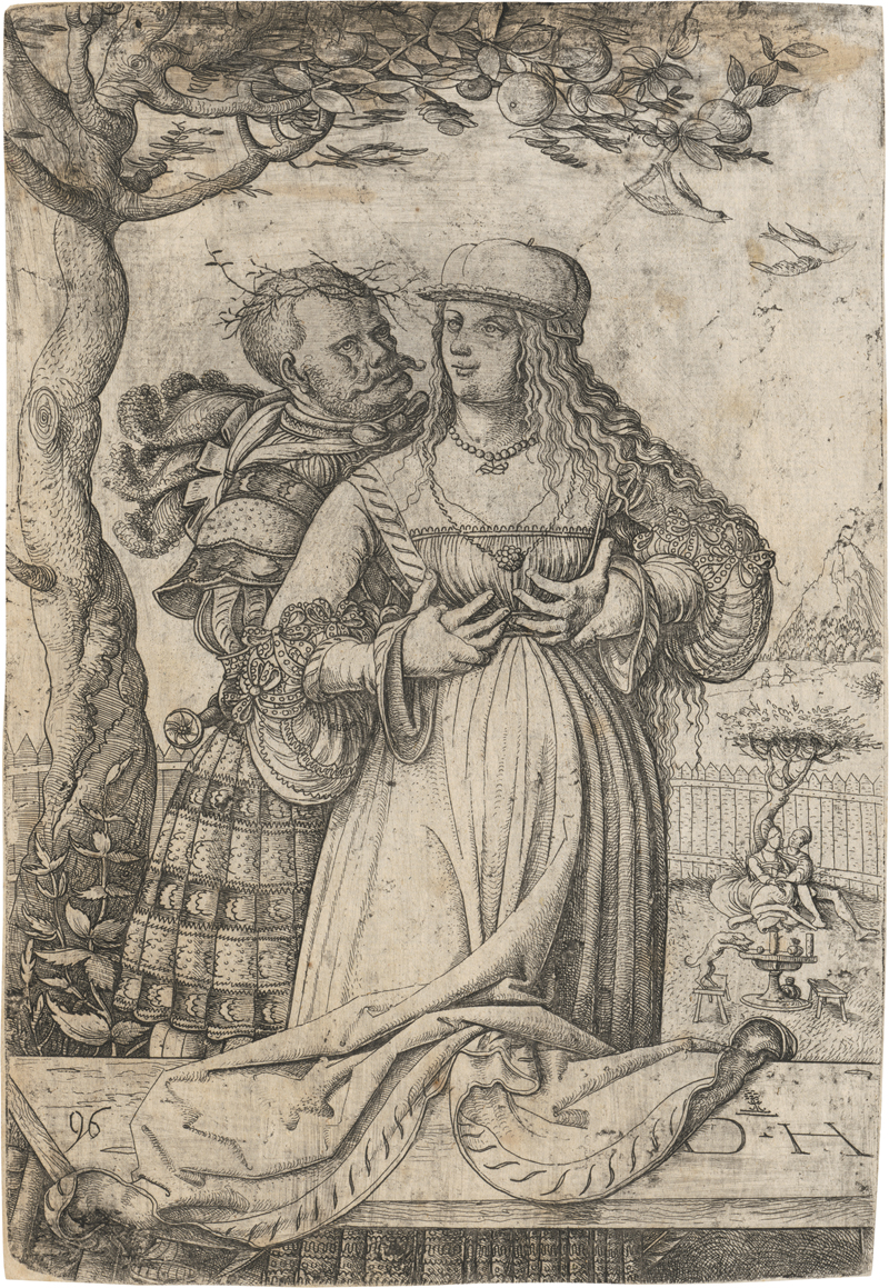 Lot 5129, Auction  127, Hopfer, Daniel, Ein Landsknecht umarmt eine Frau