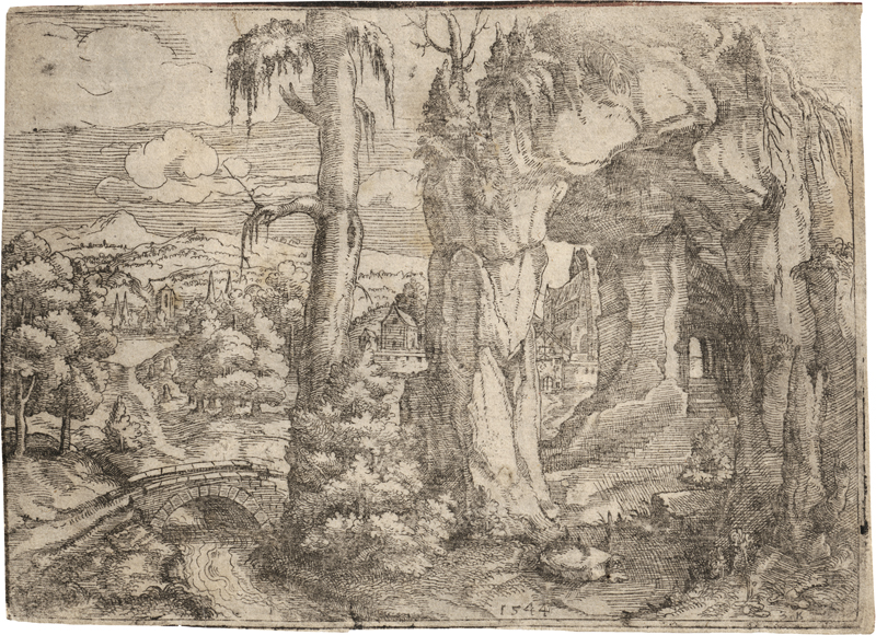 Lot 5136, Auction 127, Lautensack, Hanns, Die Landschaft mit dem Felsentor