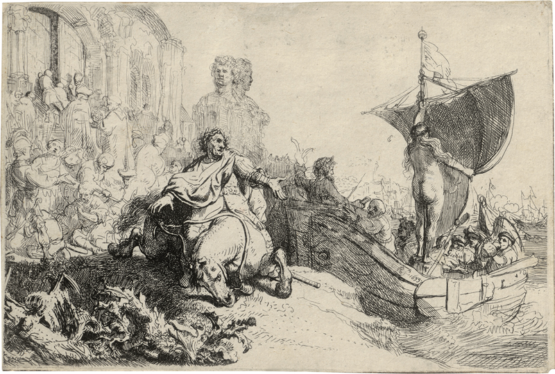 Lot 5201, Auction 127, Rembrandt Harmensz. van Rijn, Das Lob der Schifffahrt