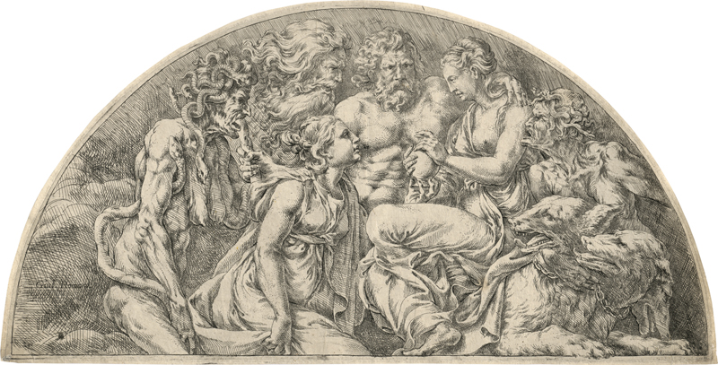 Lot 5213, Auction  127, Romano, Giulio, Psyche empfängt von Proserpina in der Unterwelt das mit Schönheit gefüllte Gefäß