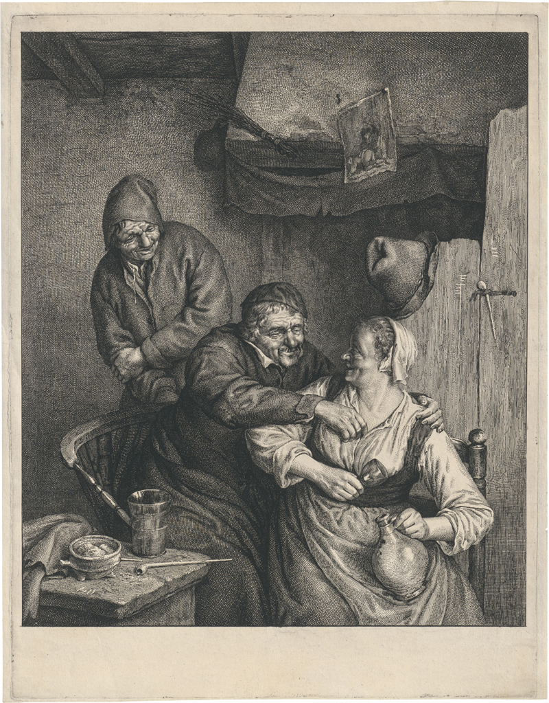 Lot 5245, Auction  127, Visscher, Johannes, Der verliebte Bauer