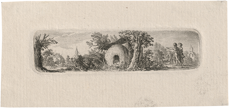 Lot 5256, Auction  127, Chodowiecki, Daniel Nikolaus, Eine kleine Landschaft (in Pankow bei Berlin aufgenommen)