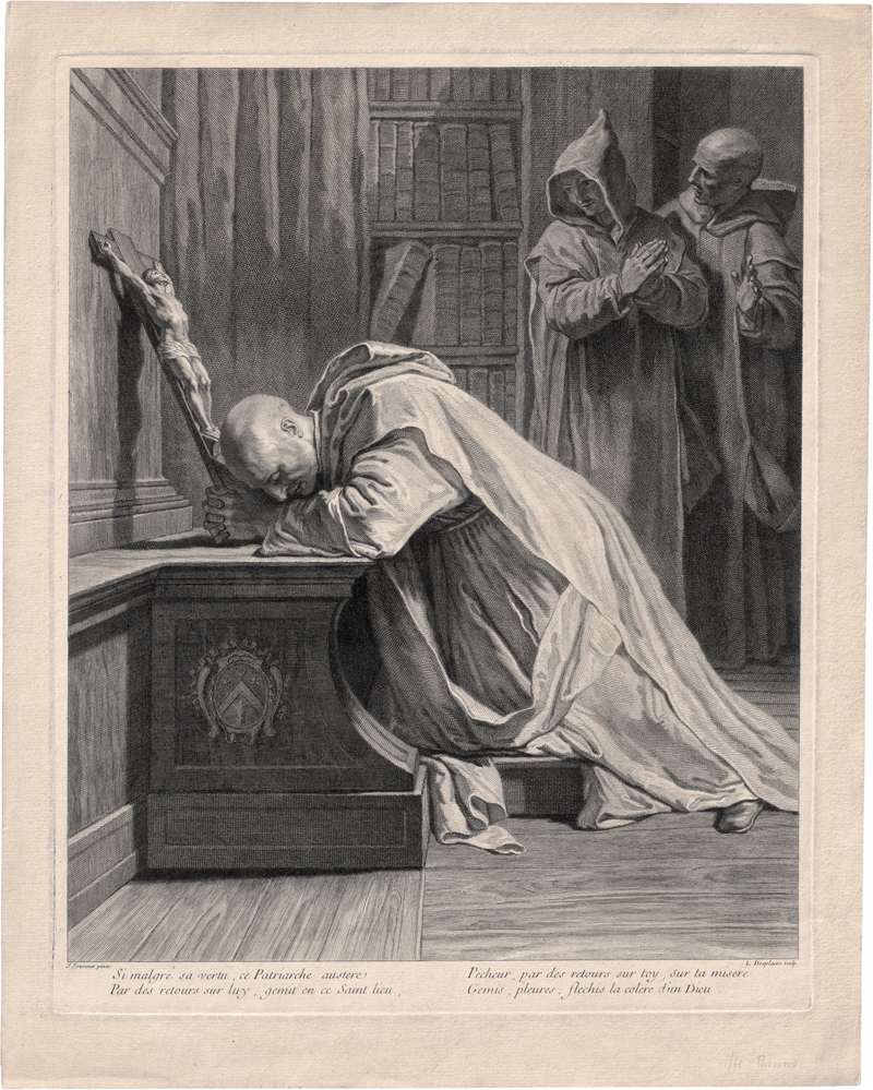 Lot 5260, Auction  127, Desplaces, Louis, Der hl. Bruno von Köln im Gebet