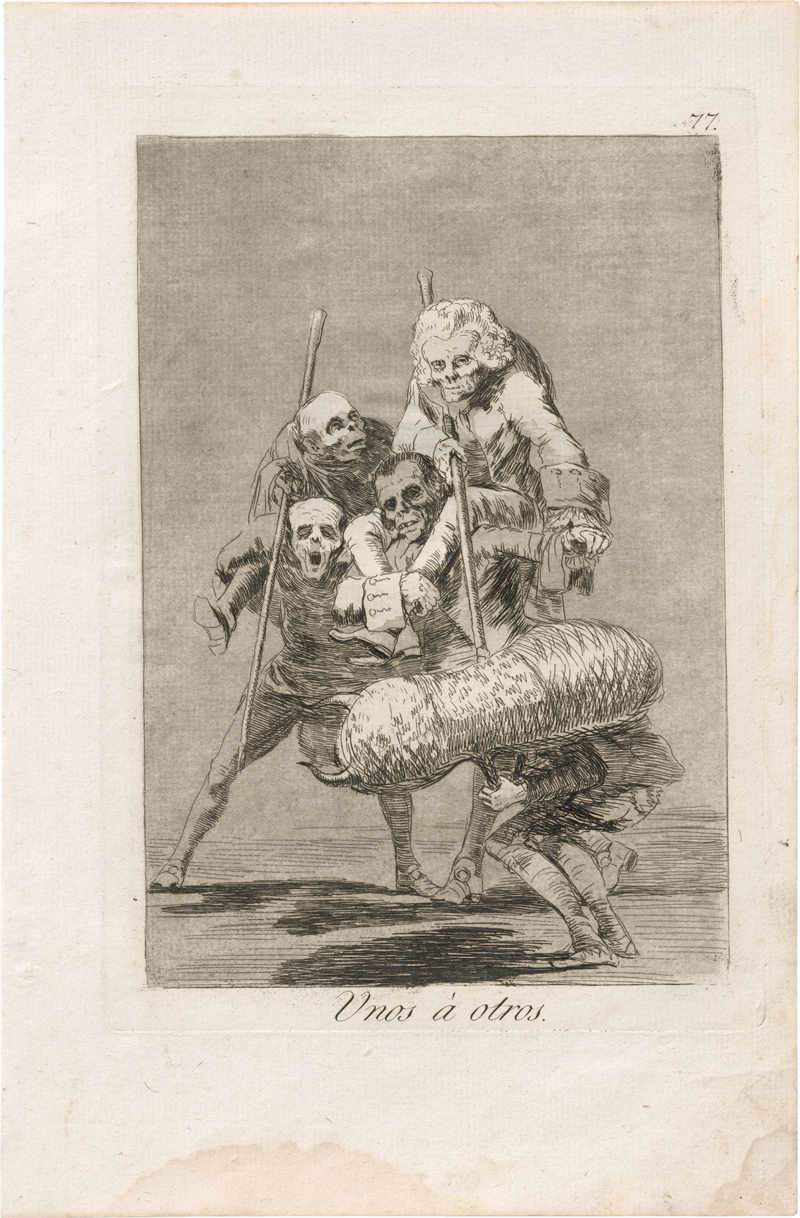 Lot 5271, Auction 127, Goya, Francisco de, Unos à otros