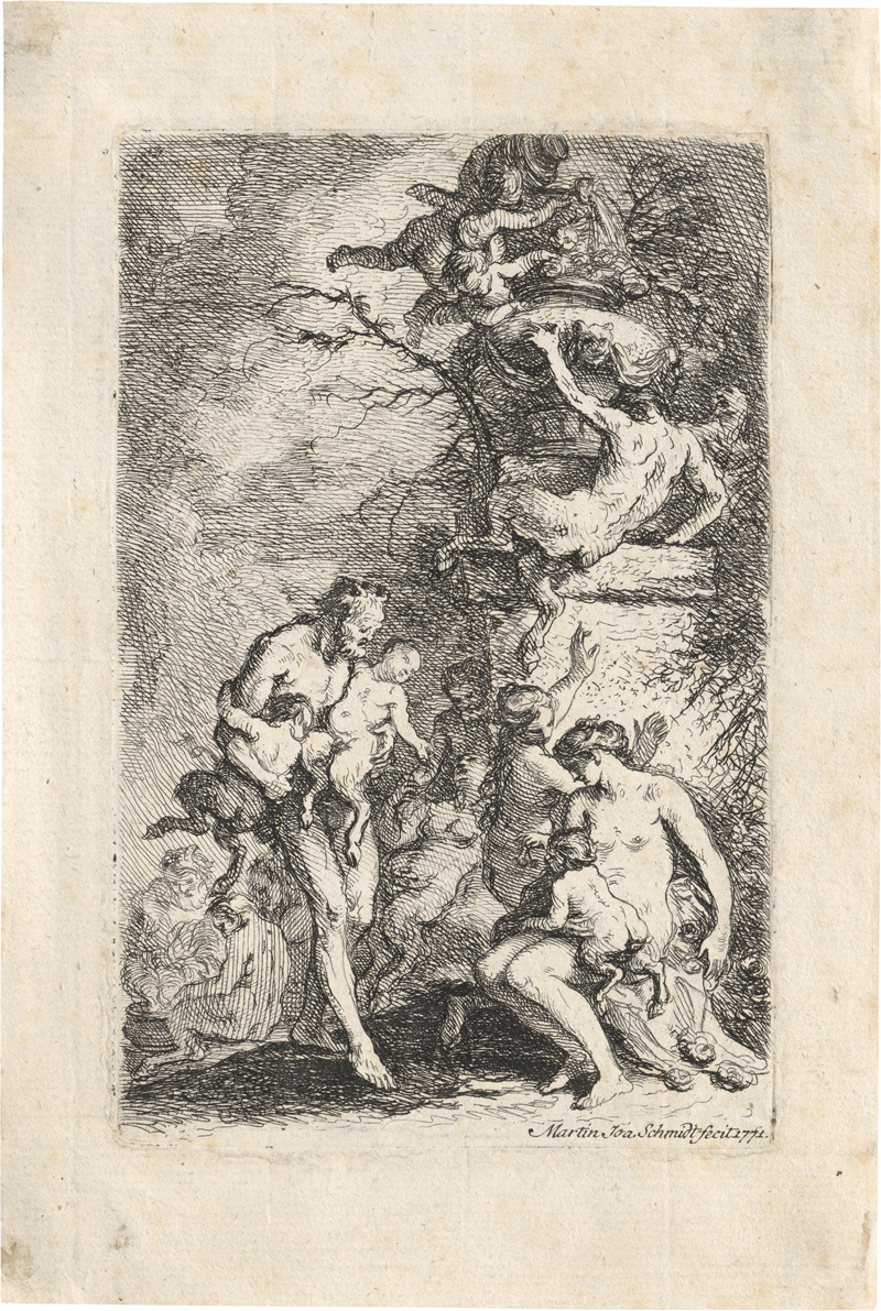 Lot 5299, Auction 127, Schmidt, Martin Johann, Die Erziehung von Satyrkindern