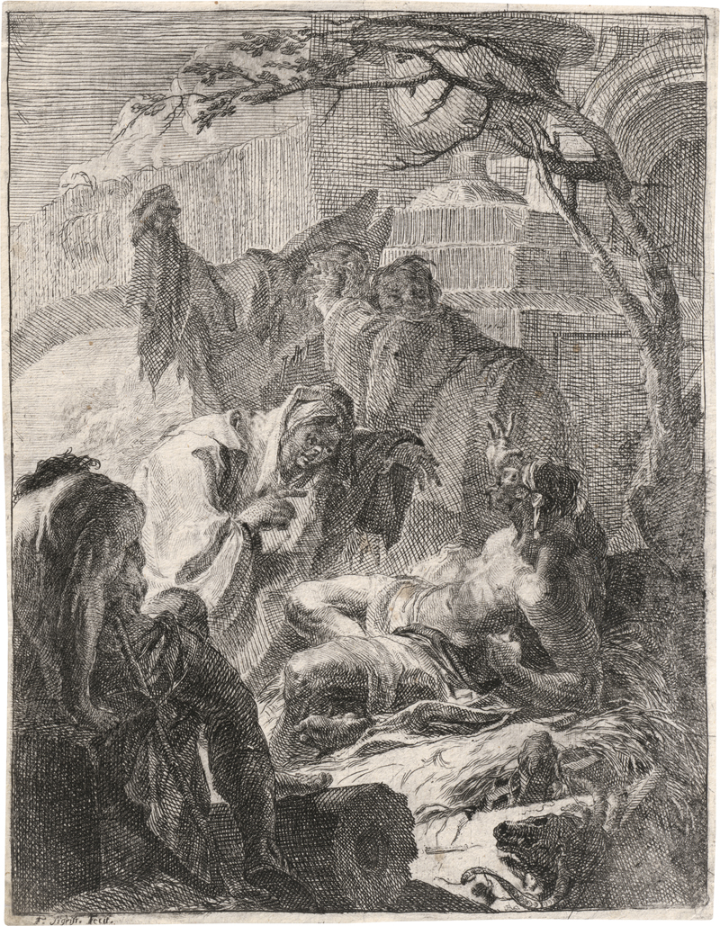 Lot 5304, Auction 127, Sigrist, Franz, Job auf dem Misthaufen verspottet