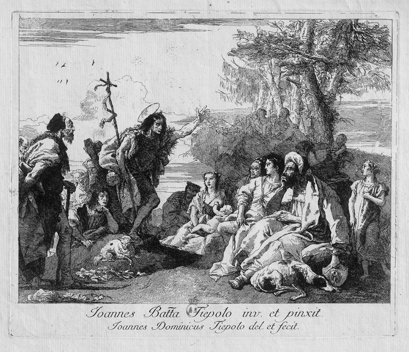 Lot 5310, Auction 127, Tiepolo, Giovanni Domenico, Johannes der Täufer predigend