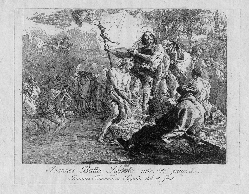Lot 5311, Auction 127, Tiepolo, Giovanni Domenico, Die Taufe Christi
