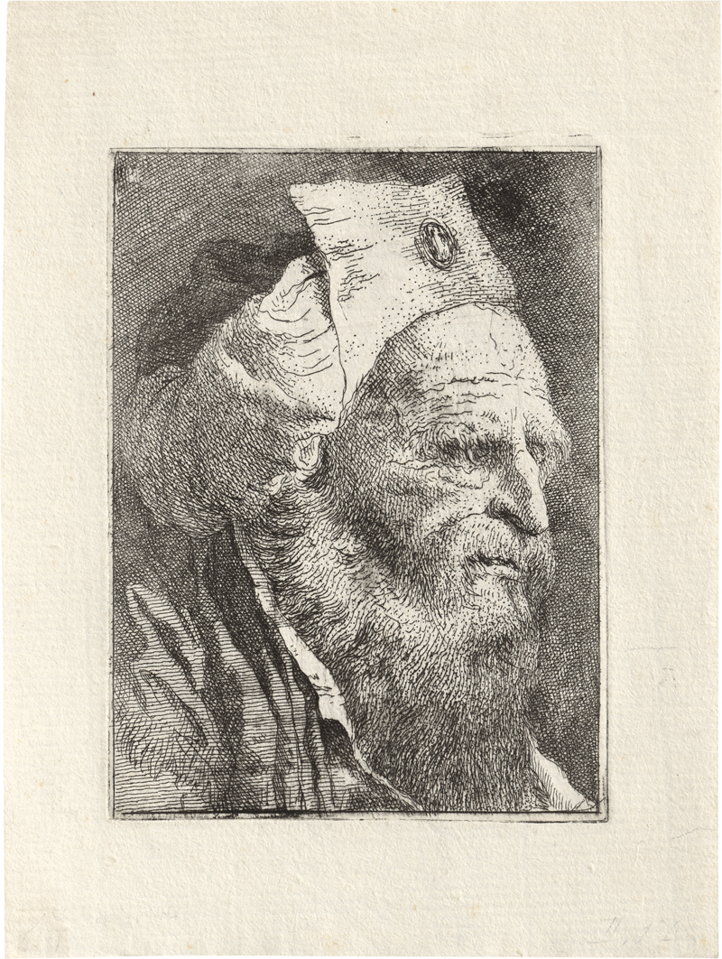 Lot 5313, Auction 127, Tiepolo, Giovanni Domenico, Dreiviertel-Portrait eines Alten mit Bart