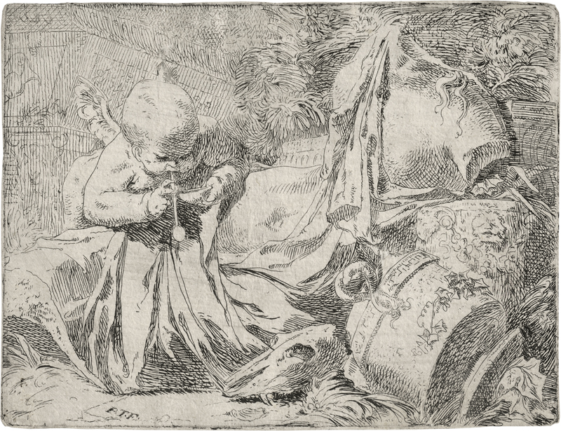 Lot 5315, Auction 127, Troger, Paul, Seifenblasender Putto unter antiken Fragmenten
