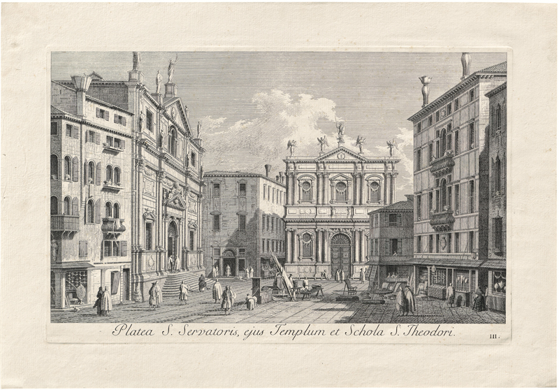 Lot 5318, Auction 127, Visentini, Antonio, Veduta dal Ponte di Rialto verso Ca´Foscari