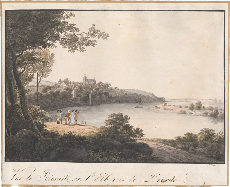 Lot 5322, Auction 127, Zingg, Adrian, Blick auf Briesnitz an der Elbe