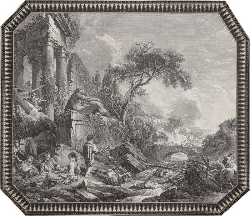 Lot 5327, Auction 127, Papierantiquitäten, Les Bergers Romains; Le Moineau Apprivoisé