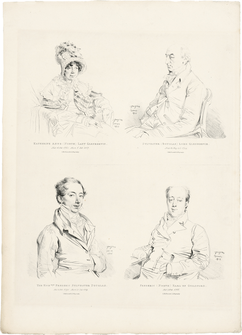 Lot 5360, Auction 127, Ingres, Jean-Auguste-Dominique, Vier Bildnisse