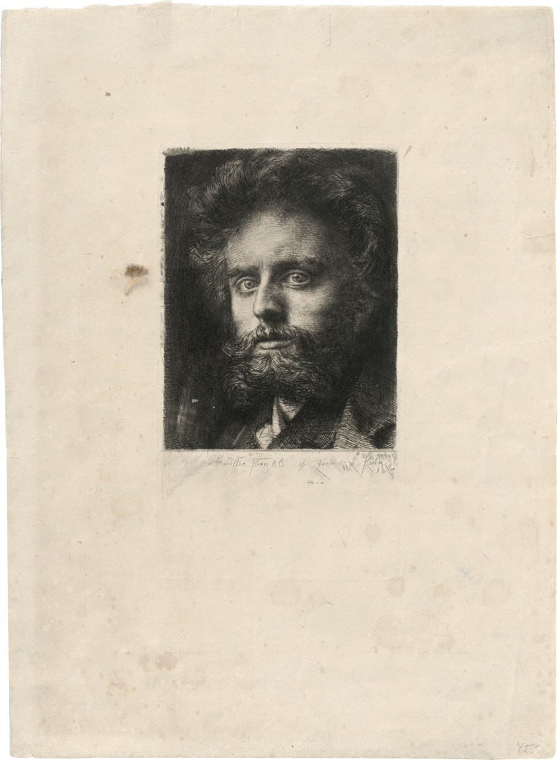 Lot 5381, Auction 127, Stauffer-Bern, Karl, Porträt Ludwig Kühn